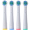 Pack of 4 cleaning brush replacement toothbrush heads for electric toothbrushes from Oral-B, suitabl
