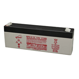 Hawker NP2.3-12 battery lead PB 12 Volt 2.3Ah Faston 4.8mm