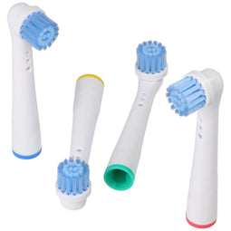 Pack of 4 Sensitive Clean replacement toothbrush heads for electric toothbrushes from Oral-B, suitab