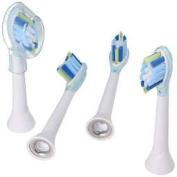Pack of 4 Smart Cleaning Brush replacement toothbrush heads for electric toothbrushes from Philips,