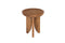 Bijzettafel Rond - Solid Hout - 45x50 Cm