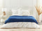 Beliani RHEA - Verzwaringsdeken hoes - Donkerblauw - 120 x 180 cm - Polyester