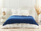 Beliani RHEA - Verzwaringsdeken hoes - Donkerblauw - 135 x 200 cm - Polyester
