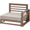 Beliani TIMOR II - Loungeset 5 zits - Donkere houtkleur - Acaciahout