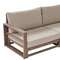 Beliani TIMOR - Loungeset 4 zits - Donkere houtkleur - Acaciahout