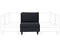 Beliani UNSTAD - Fauteuil - Zwart - Polyester