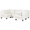 Beliani UNSTAD - Modulaire bank - Wit - 5-zits - Polyester