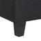 Beliani UNSTAD - Driezitsbank met ottomaan - Zwart - Polyester