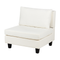 Beliani UNSTAD - Driezitsbank - Wit - Polyester