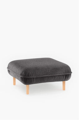 EMKO Bean Pouf Dark Grey / Boucle fabric