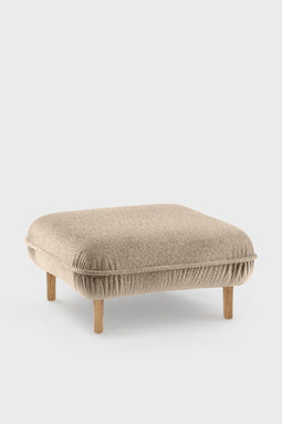 EMKO Bean Pouf Beige / Boucle fabric