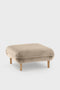 EMKO Bean Pouf Beige / Boucle fabric