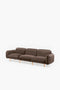 EMKO Bean Sofa 3-Seater / Brown Choco / Boucle fabric