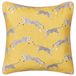 Beliani ARALES - Sierkussen set van 2 - Geel - 45 x 45 cm - Katoen