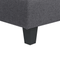 Beliani UNSTAD - Fauteuil - Donkergrijs - Polyester