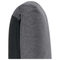 Beliani UNSTAD - Driezitsbank met ottomaan - Donkergrijs - Polyester