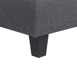 Beliani UNSTAD - Hocker - Donkergrijs - Polyester