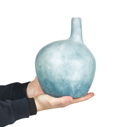 Beliani BENTONG - Decoratieve vaas - Blauw - Terracotta