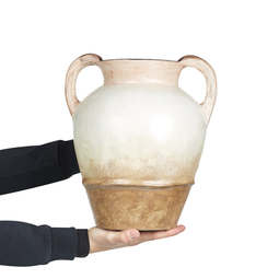 Beliani BANTING - Decoratieve vaas - Beige - Terracotta