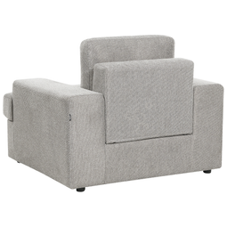 Beliani ALLA - Fauteuil - Lichtgrijs - Polyester