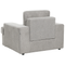 Beliani ALLA - Fauteuil - Lichtgrijs - Polyester