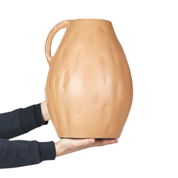 Beliani KULIM - Decoratieve vaas - Beige - Terracotta