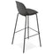 Alterego Cookie - Bar Stool - Black Industrial Style - 44.5x44.5x95.5cm