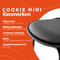 Alterego Cookie Mini - Mid-height Snack Stool - Black Industrial Style - 42x41.5x86.5cm