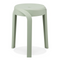 Alterego Pompa - Low Stackable Stool - Light Green Plastic - 35x35.5x45cm
