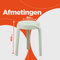 Alterego Pompa - Low Stackable Stool - Light Green Plastic - 35x35.5x45cm