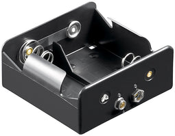 Goobay 2x battery holder - push button