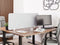 Beliani SPLIT - Bureauscherm - Grijs - 50 x 130 cm - Polyester