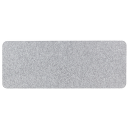 Beliani SPLIT - Bureauscherm - Grijs - 50 x 130 cm - Polyester