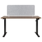 Beliani SPLIT - Bureauscherm - Grijs - 50 x 130 cm - Polyester