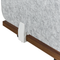 Beliani SPLIT - Bureauscherm - Grijs - 50 x 130 cm - Polyester