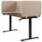 Beliani SPLIT - Bureauscherm - Beige - 50 x 80 cm - Polyester