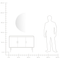 Beliani LOUE - Wandspiegel met LED - Zilver - 50 x 100 cm - Glas