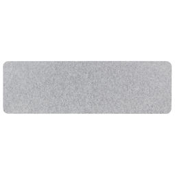 Beliani SPLIT - Bureauscherm - Grijs - 50 x 160 cm - Polyester