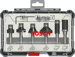 Bosch Accessoires 8-delige gemengde freesset - schachtdiameter 6 mm - 2607017468