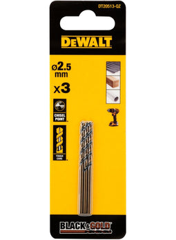 DeWalt Accessoires Black & Gold Metaalboor | 2,5 mm - DT20513-QZ - DT20513-QZ