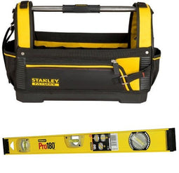 Stanley Koffers FatMax® Open Gereedschapstas | 1-93-951 + Stanley Waterpas I-Beam 60cm 1-42-920 -