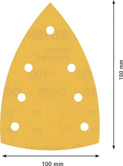 Bosch Accessoires Expert C470 schuurpapier voor deltaschuurmachines 100 x 150 mm, K400 10-delig - 1