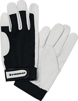 Promat Handschoen | Main | maat 10 zwart/natuurkleuren | Kwaliteitsgeitennappaleer/stretch | EN 388