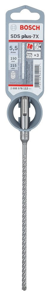 Bosch Accessoires Hamerboor SDS plus-7X 5,5 x 150 x 215 mm - 1 stuk(s) - 2608576112 | op=op -