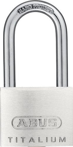 ABUS Cilinderhangslot | breedte slotlichaam 40 mm | Titalium gelijksluitend 6411 | 1 stuk - 54579