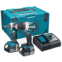 Makita DLX2507TJ 18V Combopack DHP489 Klopboormachine + DTD153Z Slagschroevendraaier 5,0 Ah accu (2