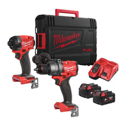 Milwaukee M18 FPP2A3-502X FUEL POWER PACK | M18FPD3 & M18FID3 | 2x 5.0 Ah accu + lader | in