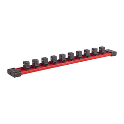 Milwaukee Accessoires Hex Doppen Rail met clips 1/2" 350 mm | 1 stuk - 4932480448 - 4932480448