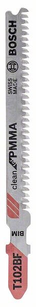 Bosch Accessoires Decoupeerzaagblad T 102 BF Clean for PMMA 5st - 2608636781