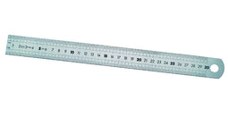 Melkmeisje Maatlat rvs 150x13x0,5 mm/mm, enkelz - MM722015